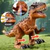 3 Pack Walking Dinosaur Toys for Kids 3-5 5-7 Years Old, Simulated Tyrannosaurus Brachiosaurus Triceratops with Sound & Light, Birthday Gifts Dino Toy for Toddlers Boys Girls 3 4 5 6 7 8 Years view 3