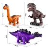 Lucky Doug 3 Pack Electric Realistic Dinosaur Toys with Simulated Sounds  Lights for Boys Kids Aged 3 4 5 Years Old - Perfect Jurassic Tyrannosaurus Rex Gift for Birthday 3-5 Years view 2
