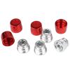 HobbyPark 1.9/2.2 Beadlock Wheel Nuts Locknuts  Aluminum Locking Nuts for 1/10 RC Crawler Car, Fits for TRX4 SCX10 SCX10 II III AXI Capra Redcat Gen8 Gen7 RC4WD & More (Red) view 3