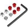 HobbyPark 1.9/2.2 Beadlock Wheel Nuts Locknuts  Aluminum Locking Nuts for 1/10 RC Crawler Car, Fits for TRX4 SCX10 SCX10 II III AXI Capra Redcat Gen8 Gen7 RC4WD & More (Red) view 4