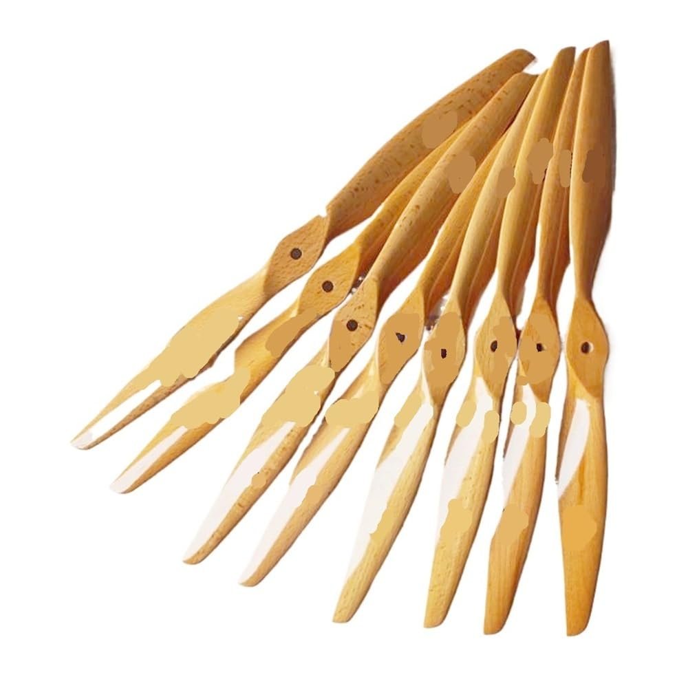 AcvBhJ Props Electric Propeller 19 20 21 Inch RC Model Beech Wooden Propellers Electric RC Aircraft Aircraft Props Model Propeller(20x6)