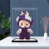 2cm high-end Black Brushed Mirror Base , Thickened Clear Acrylic Display Case for Zimomo Labubu for Pop Mart I Found You Angel in Clouds Doll, LABUBU Large Toy 11.8"x9.8"x15.7" view 3