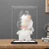 2cm high-end Black Brushed Mirror Base , Thickened Clear Acrylic Display Case for Zimomo Labubu for Pop Mart I Found You Angel in Clouds Doll, LABUBU Large Toy 11.8"x9.8"x15.7" view 4