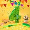 16 Inch Number 4 Pixel Pinata with Piata Stick, Blindfold, Confetti for Boys Girls Birthday Decorations, Kids Party Supplies, Easy to Fill and Hang (MinC-4th) view 3