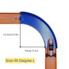Ahpoon Track Connectors Pieces Compatible with Hot Wheels,90 Degree,Size L,8 Packs view 4