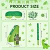 Green Number 4 Birthday Pinata for Kids 16 Inch Superhero Party Pinata with Stick, Blindfold & Confetti, Fun Birthday Game for Boys and Girls (hlk-4th) view 2