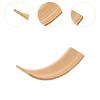 Balance Board Kids Curved Rocker Board Stability Anti Slip Balance Training Equipment Wooden Wobble Board for Fitness Indoor, Style B view 2