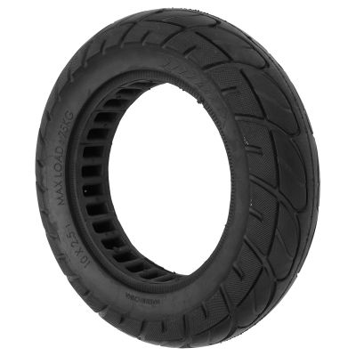 plplaaoo Electric Scooter Solid Tire Durable High Performance Shock Absorbing Anti Slip Explosion Proof Replacement Tire for Electric Scooters Rubber Material 10X2.5 Size