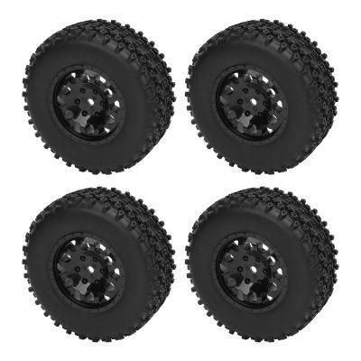 1/10 RC Truck Wheels Tires 4PCS Durable Rubber Plastic 110mm Diameter 45mm Width 12mm Connector Anti Skid Enhanced Performance for Slash Arrma 4x4 2WD Short Course Trucks
