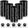 Soulchen 50 Pcs Paw Print Silicone Bracelets with 100pcs Dog Paw Sticker Rubber Wristbands for Birthday Puppy Animal Shower Party Decorations Supplies Accessories Goodie Bag Favor(Black) view 1