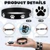 Soulchen 50 Pcs Paw Print Silicone Bracelets with 100pcs Dog Paw Sticker Rubber Wristbands for Birthday Puppy Animal Shower Party Decorations Supplies Accessories Goodie Bag Favor(Black) view 2