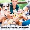 Soulchen 50 Pcs Paw Print Silicone Bracelets with 100pcs Dog Paw Sticker Rubber Wristbands for Birthday Puppy Animal Shower Party Decorations Supplies Accessories Goodie Bag Favor(Black) view 4