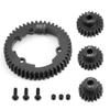 46T 50T 52T 54T Steel Spur Gear with M1 18T 20T 22T Pinion Gear 6447 6449 Compatible with 1/5 1/10 2.0 Scale RC Cars and VXL MAXX Models(46T) view 1