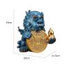 ELUKHT Shelf Decor Copper Fortune-Making Ornaments Retro Chinese Pixiu Study Office Desktop Decorations Decorations for Office (Left Left) view 2