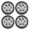 1 18 Scale RC Car Metal Drift Wheels 32mm Hard Tires Set of 4 LD1801 LD1802 LD1803 LD1804 A01 A02 Upgrade Parts Compatible with 1 18 RC Drift Cars(JSLG-SF) view 1