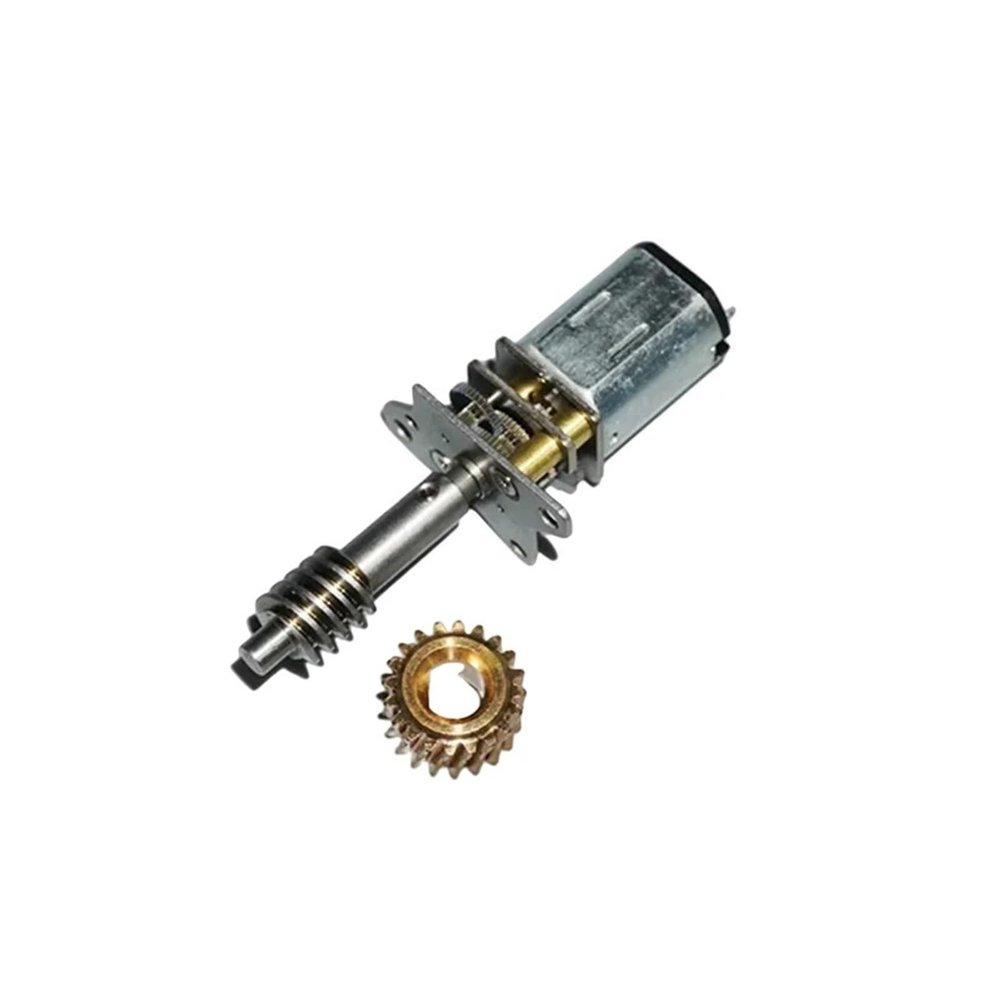 PWIGAAHTW N20 Full Metal Gearbox Gear Electronic Starter DC 3V 5V 6V 62RPM Long Screw Shaft Worm Gear Electronic Starter for Toy Model