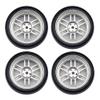 1 18 Scale RC Car Metal Drift Wheels 32mm Hard Tires Set of 4 LD1801 LD1802 LD1803 LD1804 A01 A02 Upgrade Parts Compatible with 1 18 RC Drift Cars(JSLG-SD) view 1