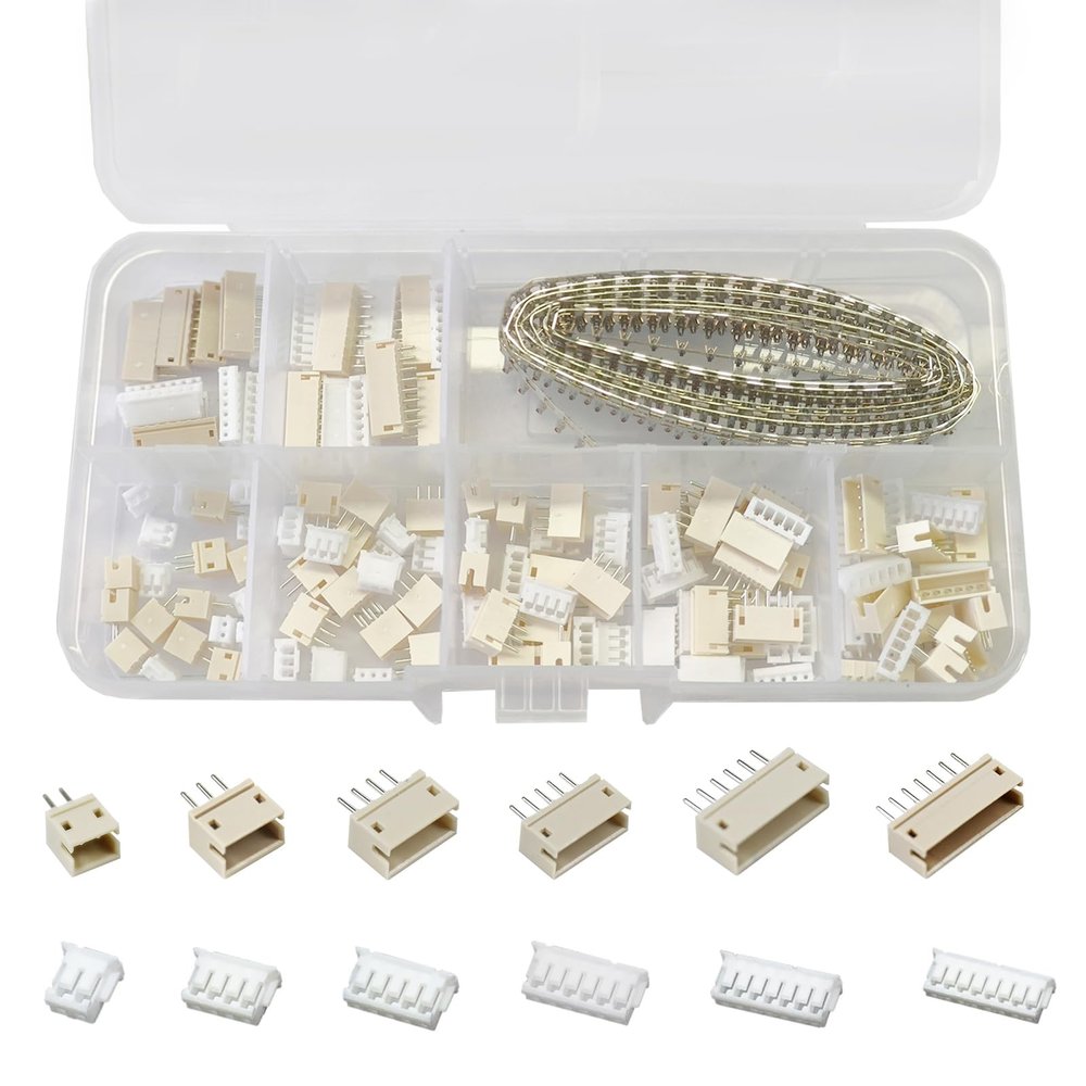Teansic 420PCS ZH 1.5mm Connector Kit, 2-8 Pin Male Female Housing Sockets