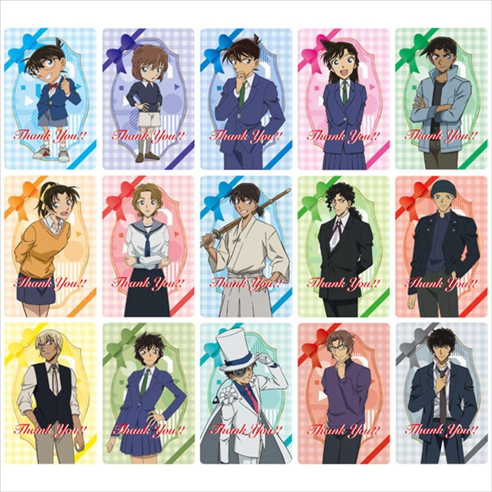 Ensky Detective Conan Message Card Collection, 1 Box, Approx. 2.3 x 3.5 inches (58 x 89 mm), Paper