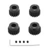 Compatible with HSP 1/10 RC Car Upgrade Parts 4pcs 0.6M 5mm 17T 18T 19T 20T 21T 22T 23T 24T 25T 26T 27T 28T Pinion Gear Moter Gear Set RC Car Part Accessories(17 18 19 20T) view 2