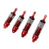 Funien Front Rear Oil Filled, Aluminum Alloy Set Replacement for Slash 4x4 1/10 RC Crawler Car with RC Front Rear Oil Filled (Red) view 1