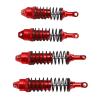 Funien Front Rear Oil Filled, Aluminum Alloy Set Replacement for Slash 4x4 1/10 RC Crawler Car with RC Front Rear Oil Filled (Red) view 2