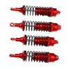 Funien Front Rear Oil Filled, Aluminum Alloy Set Replacement for Slash 4x4 1/10 RC Crawler Car with RC Front Rear Oil Filled (Red) view 3