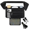 Accmor Universal Stroller Organizer with Insulated Cup Holder Detachable Phone Bag and Shoulder Strap,Stroller Bag Caddy Organizer Fits for Uppababy, Baby Jogger, Britax Strollers view 2
