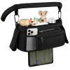 Accmor Universal Stroller Organizer with Insulated Cup Holder Detachable Phone Bag and Shoulder Strap,Stroller Bag Caddy Organizer Fits for Uppababy, Baby Jogger, Britax Strollers view 3