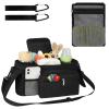 Accmor Universal Stroller Organizer with Insulated Cup Holder Detachable Phone Bag and Shoulder Strap,Stroller Bag Caddy Organizer Fits for Uppababy, Baby Jogger, Britax Strollers view 4