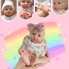 18" Lifelike Full Body Silicone Reborn Baby Dolls Weighted Soft Newborn Doll Girl Handmade for Collector Gift view 2