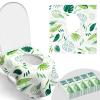 30 Pack Toilet Seat Covers Disposable, Kids, and Adults, Individually Wrapped for Travel, Large Waterproof Potty Covers for Toddlers, Toddler Potty Training for Public Restroom, Airplane, Trip - Leaf view 1