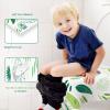 30 Pack Toilet Seat Covers Disposable, Kids, and Adults, Individually Wrapped for Travel, Large Waterproof Potty Covers for Toddlers, Toddler Potty Training for Public Restroom, Airplane, Trip - Leaf view 2
