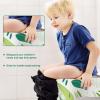 30 Pack Toilet Seat Covers Disposable, Kids, and Adults, Individually Wrapped for Travel, Large Waterproof Potty Covers for Toddlers, Toddler Potty Training for Public Restroom, Airplane, Trip - Leaf view 3