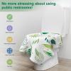 30 Pack Toilet Seat Covers Disposable, Kids, and Adults, Individually Wrapped for Travel, Large Waterproof Potty Covers for Toddlers, Toddler Potty Training for Public Restroom, Airplane, Trip - Leaf view 4