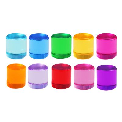 Building Blocks Set, Stacking Game, Acrylic Clear Cylinders for Preschool Kids 3, 2.5cm