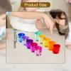 Building Blocks Set, Stacking Game, Acrylic Clear Cylinders for Preschool Kids 3, 2.5cm view 3