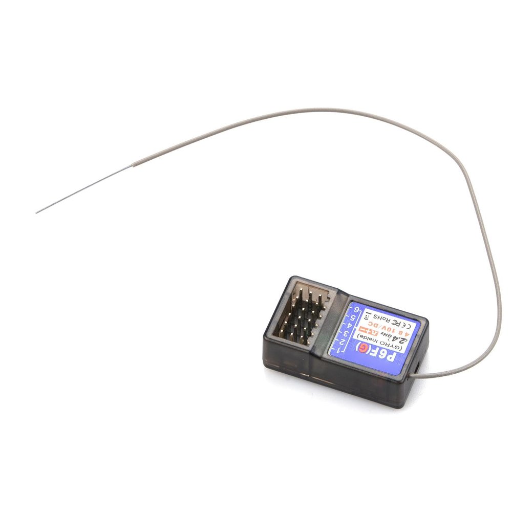TECKEEN Transmitter Remote Controller DumboRC P6FG 2.4 Receiver with Gyro for RC P6FG Part Accessory