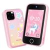 Kids Smart Phone for Girls, Upgraded 3.5'' Touchscreen Phone for Kids Age 3-8, Christmas Birthday Gifts, Dual Camera Music Player Puzzle Games, Learning Toy for 3 4 5 6 7 8 Year Old Girls view 1