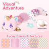 Unicorn Baby Toys 6-12 Months Infant Musical Stuffed Toys for Newborn Tummy Time Sensory toys for babies with Crinkle and Rattle 0-3-6-12 Months Old Baby Girl Must Have Christmas Birthday Gifts - Pink view 3