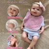 18 Inch Full Silicone Reborn Baby Dolls Girl Lifelike Newborn Babies Dolls Handmade Painted Doll Artist Collectors view 2