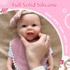 18 Inch Full Silicone Reborn Baby Dolls Girl Lifelike Newborn Babies Dolls Handmade Painted Doll Artist Collectors view 3