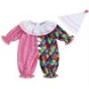 2Pcs Neutral Outfits Toddler Baby Boy Girl Halloween Romper Jumpsuit Clown Halloween Clothes with Hat (Pink, 6-12 Months) view 1