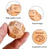 Couples Valentines Gifts for Her Him Women Men Food Decision Dice Valentines Gifts for Wife Girlfriend Husband Boyfriend 5 Year Anniversary Wood Gift for Him Her Couples Food Dice Wood 5th Anniversary view 3