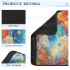 Nexawaveo Car Seat Strap Covers Dreamy Rainbow Starry Night Soft Flannel Shoulder Pads for Baby Car Seat Stroller Backpack view 4