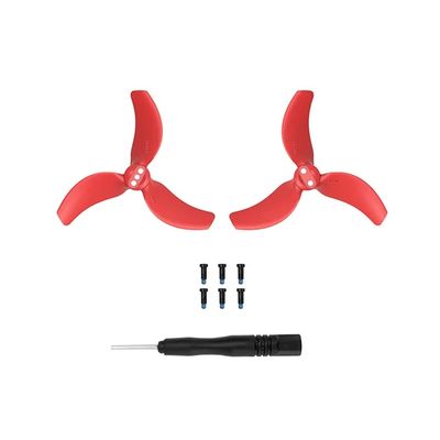 3032S Propeller Replacement Compatible With Avata 2 Drone Lightweight Propellers Storage Box Set Accessories(2 pcs set Red)