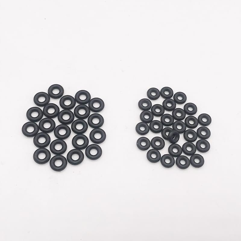 50pcs M2 M3 O Shape Silicone Rubber Washer Shock Absorbor Anti Vibration Damping for F3 F4 Flytower Flight Controller RC Drone(M2 White 50pcs)