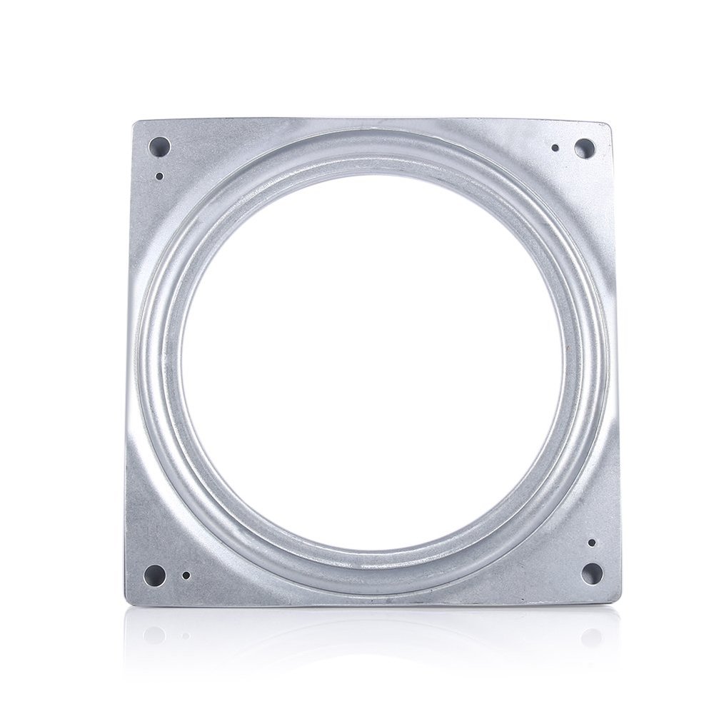 6 Inch Turntable Bearing, Square Rotating Bearing Plate Metal Rotating Swivel Plate Hardware Swivel Table for Home Kitchen 