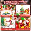 2025 Christmas Gingerbread House Building Set with Magnetic Interactive Base, 656PCS Holiday Village Building Block with Music Toy, Movable Santa, Xmas Tree,Sleigh, Gifts for Adults Kids Girls Boys 6+ view 3