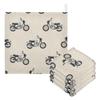 CUPADA Baby Washcloths Motorcycle Pattern Design Muslin Face Towels Soft Absorbent Burp Wash Wipes Towel for Newborn Infant, 5 Pack view 1